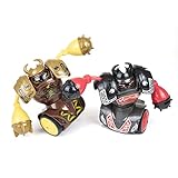 Silverlit - YCOO - Pack 2 Robot Kombat Viking Remote Control - Imballaggio organico - 14 cm - Spingere e colpire il tuo avversario per sbarazzarsene - Un giocattolo per bambini dai 5 anni in su