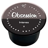 Italian Coffee 100 Capsule Caffè Obsession Intenso compatibile con Lavazza Blue & compatibile con Lavazza In Black Nims
