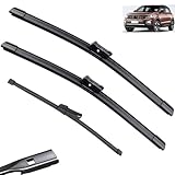Compatibile con VW T-Cross T Cross 2018-2023 Tergicristallo anteriore posteriore for auto Tergicristalli in gomma morbida Parabrezza automatico 26" 18" 10"(3 wipers)