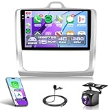 4G+128G Wireless Carplay Android Autoradio per Ford Focus Mk2 Mk3 Exi MT 2 3 2004-2011 9 Pollici Incell Schermo Autoradio Android Auto GPS Navi WiFi Bluetooth FM/RDS EQ/USB/SWC Telecamera Posteriore