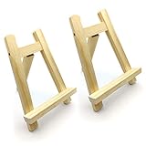 2 Pz Cavalletto Pittura, Supporto Cavalletto in Legno, Cavalletti da Disegno, Artisti Cavalletto per Dipingere e Disegnare Professionale da Studio, Bambini - 20x5 cm