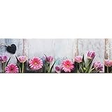 REDS Tappeto - Tappeto multiuso antiscivolo per ingresso, cucina, camera, bagno - Lavabile in lavatrice - 28-50 x 120