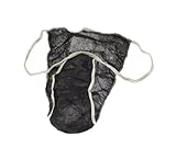 RO.IAL. SRL Slip Uomo in TNT Nero 100 PZ Slip Tanga Mutande Intimo USA E Getta MONOUSO