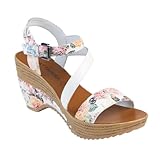 CHATTAWAK 18 cm, Sandali con Tacco Donna, F Bianco, 38 EU