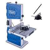 Scheppach Sega a nastro HBS261, altezza di taglio 130 mm, 2 velocità: 720 m/min e 1000 m/min | Incl. attacco parallelo, calibro di taglio trasversale e bastone scorrevole