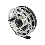 FONGKNOX Mulinello da pesca invernale per ghiaccio Smooth and Quiet Adjustable Casting Fishing Reel Powerful Lightweight Spinning Fly Fishing Reel Aluminum Alloy Spool for Freshwater Saltwater Silver
