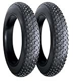 2 COPERTONI 20 X 4.0 X FAT BIKE E-BIKE GOMMA 20'' COPPIA PNEUMATICI TASSELLATO MTB BICI ELETTRICA NERO RIGIDO 20X4.0 (100-406)