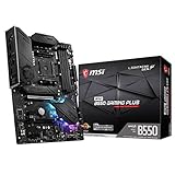 MSI MPG B550 Gaming Plus Scheda Madre ATX - per Processori AMD Ryzen di 3a Generazione, AM4, DDR4 Boost (4400MHz/OC), 1x PCIe 4.0/3.0 x16, 1x PCIe 3.0 x16, 1x M.2 Gen4 x4, 1x M.2 Gen 3x4