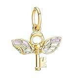 JOME Charm in Argento 925 | Ispirato al Mondo Magico di Harry Potter | Compatibile con Bracciali Europei (Chiave Spezzata)