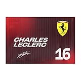 Scuderia Ferrari F1 Bandiera Charles Leclerc - Rosso - 60x90CM