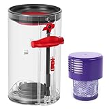 Accessori per il Coperchio Inferiore del Cestino per Dyson V10 SV12 SV13 SV27, Contiene Filtro HEPA, Contenitore per la Polvere Trasparente e di Alta Qualità per Ricambi per Dyson V10 Absolute