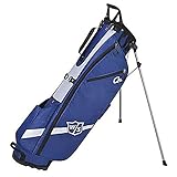Wilson Staff Quiver Stand Bag, WGB4321BU Sacca da Golf con 3 Scomparti, Blu