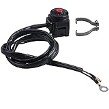 Greluma 1 Pz Universale Moto Interruttore Manubrio Moto Kill Stop Interruttore Pulsante Clacson 22mm (7/8 ")