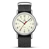 LN LENQIN Orologi Militare Sportivo Orologio Analogico Quarzo da Uomo Impermeabili Orologi da polso con Cinturino in Nylon (Black Silver Yellow2)