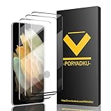 3 Pezzi Pellicola Vetro Temperato Per Samsung Galaxy S21 Ultra 5G, Durezza 9H, Anti-Impronte, Senza Bolle, Ultra HD