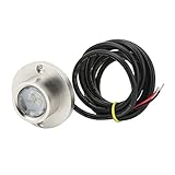 Luce Subacquea per Barche, Luce LED Subacquea Marina DC 12V 24V Acciaio Inossidabile Universale Adatto per L'illuminazione della Riva Dell'acqua Dell'yacht della Barca (Bianco)