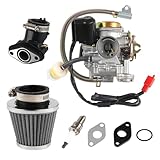 DOCAS GY6 50cc Carburatore,Carburatore Motore 4 Tempi compatible per 49CC 50 CC 80CC 139QMB PD18J Dirt Bike Motocross Motorrad Go Karts Scooter Quad ATV