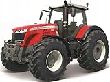 Bburago | Collezione Fattoria | Trattore Massey Fergusson a Attrito | Riproduzione di Auto in miniatura su scala 1/43 | Rosso | Giocattolo per Bambini Da Collezionare | B18-31613