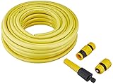 Meister 9926280 - Tubo a Croce, 12,7 mm (1/2 Pollici), Lunghezza 20 m, con rubinetti, per irrigazione di Piccole superfici, Resistente al calpestio e all'abrasione, Resistente ai Raggi UV, Tubo da