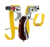 Strumenti di tiro all'aperto Finemente Lavorati, Una Classica Combinazione di Telaio in Legno e Acciaio Inossidabile-con 5 Elastici