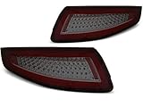 LED Bar Luci Posteriori compatibili con Porsche 911 997 2004 2005 2006 2007 2008 2009 GV-940 Fanale Posteriore Gruppo Fanale Posteriore 1 Paia Driver E Lato Passeggero Set Completo Rosso Fumo Seq