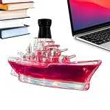 Hitburu Decantatori Per Liquori | 350ml Bottiglia Vuota A Tema Nave Da Guerra | Caraffe In,Per Bar Domestico, Feste, Matrimoni, Vacanze, Raduni, Collezione Personale