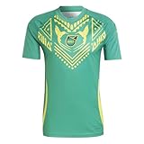 Adidas Maglia Pre-Partita Standard Jamaica 2024 da Uomo, Verde audace, S