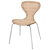 Ikea Sedia ÄLVSTA, rattan fatto a mano/Sefast cromato