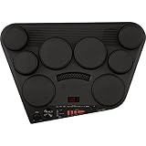 Yamaha DD-75 Batteria Elettronica Portatile – 8 Pad Dinamici – 570 Suoni in 75 Kit – Modalità Percussione con 105 Canzoni – Funzione di Registrazione – Compatibile con Cuffie – Nero