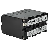 vhbw batteria compatibile con Sony MPK-DVF4, HVR-Z1U, HVR-Z1J, HXR-NX5E, HVR-Z1P, HVR-Z1N, HVR-Z1E videocamera camcorder (6000mAh, 7,2V, Li-Ion)