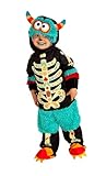 Rubies Costume Monster Catrina Per bambini, Tuta e capello con gli occhi finti, Costumi halloween, carnevale e compleanni, Multicolore, Neonato (Toddler) 1-2 anni
