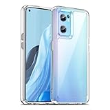 Liisooka Cover per OPPO Find X5 Lite/Reno 7 5G, Custodia in TPU Antiurto Sottile di Livello Militare, Resistente all'ingiallimento, Case per Telefono in PC Rigido, Retro Antigraffio, Trasparente