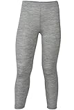 Engel Leggings/Pantaloni Lunghi per Bambini, 70% Lana, 30% Seta (6 Anni, Grigio)