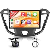 6G+128G 8 Core Android Autoradio per Ford Transit Custom Tourneo 2013-2018 9" Stereo Auto con Carplay Android Auto Senza Fili Mirror Link Bluetooth FM/RDS/EQ/DSP WiFi GPS SWC Telecamera Posteriore