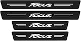 EAGLEG 4 Pezzi Car Adesivi Soglia Fibra Carbonio per FO-rd Focus Fiesta Kuga Fusion Edge ST-Line S-Max, Battitacco Pedal Stickers AntiGraffio Pellicola Protettiva, Auto Styling Accessori,Focus