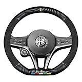 ZAMOUX Coprivolante per Auto per Alfa Romeo 145 146 147 155 156 159 164 166 1750-2000, 38CM Traspirante e Antiscivolo Durevole Coprivolante per Auto Accessori da Interno,A