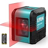 Kiprim LV1R Cross Livella Laser Modulo Doppia Linea Verticale/Orizzontale Laser, IP54 Antipolvere, Impermeabile, Anti-Goccia da 1 m, ±4° Livellamento Automatico