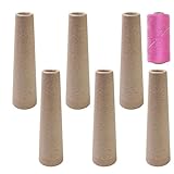 Avvolgitore per filati per maglieria, 6 pezzi, porta matassa di lana, cono di cartone per bobine di filo fai da te, per avvolgere gomitoli di filo, coni artigianali per appassionati di lavoro a maglia