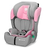 Kinderkraft COMFORT UP I-SIZE 76-150 cm Seggiolino auto 9-36 kg, Poggiatesta Regolabile di 11 livelli, Seduta spaziosa, Cinture di Sicurezza, Inserto modulare dotato, Gruppo 1/2/3, Rosa