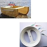 agc Kit Pesca Barchino Divergente + Trave Pronto Pesciolini Armati Kit Composto da BARCHINO SCANNETTO DIVERGENTE in Legno E Acciaio Inox + Trave Pronto C5 con PESCIOLINI Armati