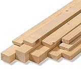 Pfeifer Listello Muro in Legno Abete Grezzo, 2,5x5x200 cm, Marrone, Rustico, Senza Finitura, Utilizzabile Interno/Esterno