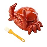 Geoyien Posacenere per esterni, posacenere con coperchio, con spazzola per la pulizia, divertente, antivento, inodore, lavabile, per soggiorno, uffici, giardini, balconi (arancione)