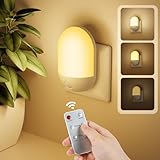Luce Notturna per Bambini con Telecomando, 3 Livelli di Luminosità Regolabili, Funzione Timer 30/60 Minuti, Luce Calda e Fredda Modalità per Bambini per Camera da Letto, Corridoio, Cucin