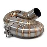 Moto Marmitta con Scarico Per CBR1000RR CBR1000 RR CBR 1000RR CBR 1000 RR 2008-2017 Tubo Collegamento Centrale Scarico Moto Interfaccia 51mm Tubo Scarico Moto