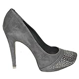 Schutz Scarpe Donna Camoscio Grigio 11 cm Plateau 1 cm (39)