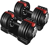 Yaheetech Manubrio Esagonale per Palestra Casa in Acciaio Antiscivolo Set di Manubri Regolabili in 1 Secondo Manubri Corti per Casa Ufficio Palestra