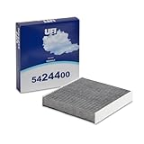 UFI Filters, Filtro Abitacolo ai Carboni Attivi 54.244.00, Filtro Abitacolo per Ricambio, Adatto a Auto, Applicabile su Modelli Dacia Duster, Logan, Sandero, Renault Arkana, Captur, Clio