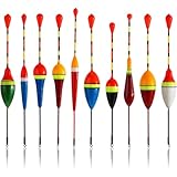 WUSJCOF Set Angelposen - Galleggianti da Pesca Leggeri e Sensibili, Galleggianti da Pesca Trota, Accessori da Pesca e Bobber, Galleggianti Scorrevoli per Principianti e Bambini