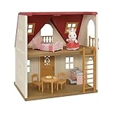 Sylvanian Families - Set Casetta Accogliente Starter Home con Coniglietta Cioccolato, Mobili Essenziali e Luce Funzionante – Modello 5567