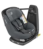 Maxi-Cosi Axissfix i-Size, Seggiolino Auto ISOFIX Girevole 360°, Bambini 4 Mesi - 4 Anni, 61-105 cm, Reclinabile 4 Posizioni, Senso Contrario di Marcia, Gruppo 1, Authentic Graphite